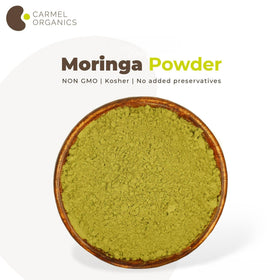 CARMEL ORGANICS Poudre de moringa vue de dos