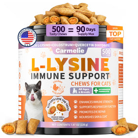 Carmelie friandises à la L-Lysine pour chats, boîte de 500 chews