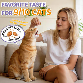 Carmelie friandises pour chats, texture croustillante