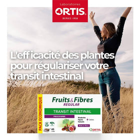 Carrés à mâcher Ortis Fruits & Fibres présentés dans un bol