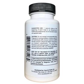 Casa de Sante Enzymes daily FODMAP 18 Enzymes Végétales, capsules sur fond blanc