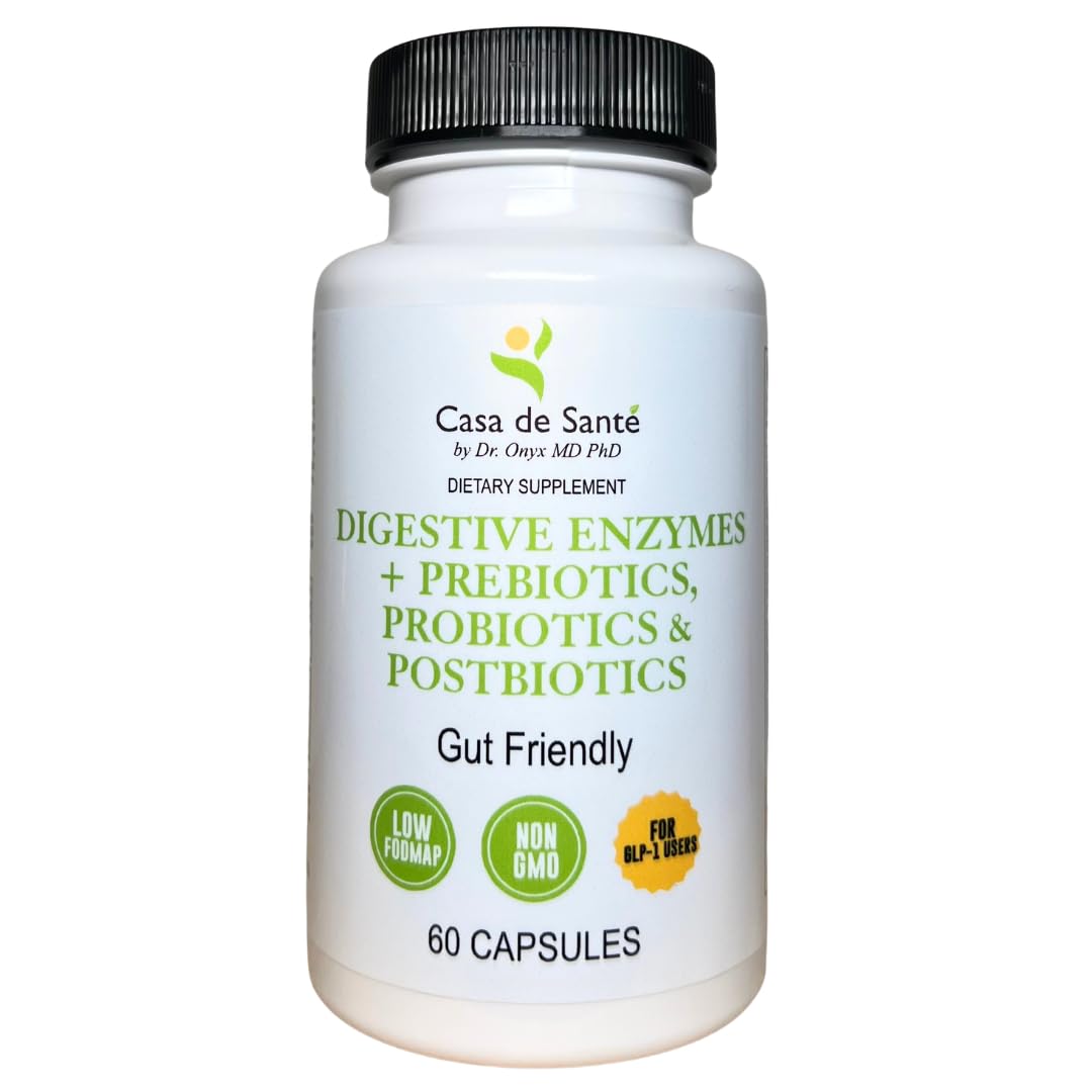 Casa de Sante Enzymes daily FODMAP 60 capsules front view