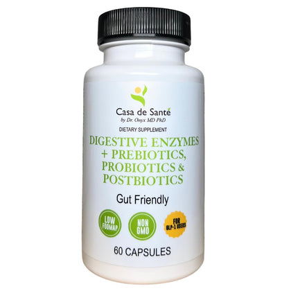 Casa de Sante Enzymes daily FODMAP 60 capsules front view