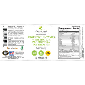 Casa de Sante Enzymes daily FODMAP bottle with label