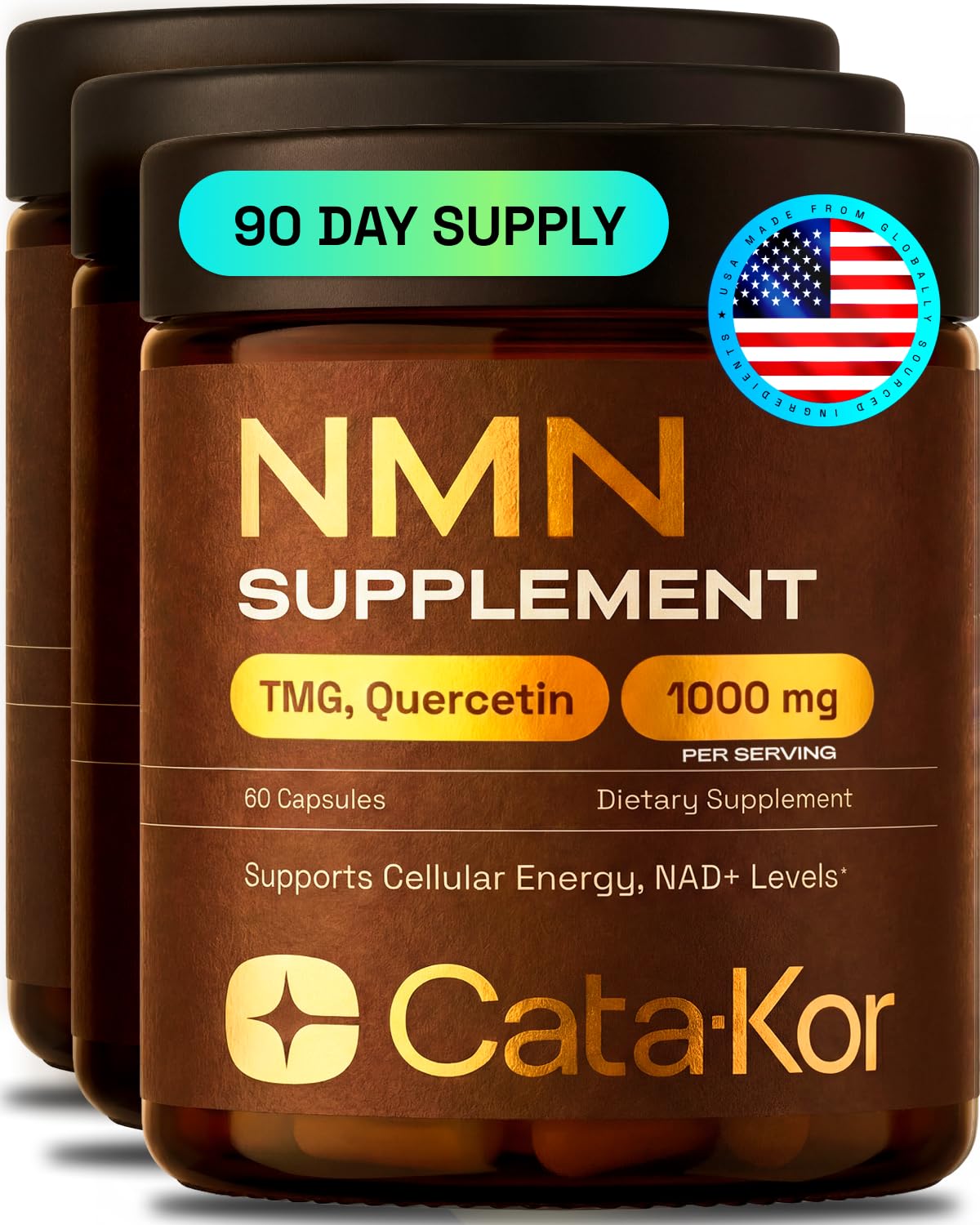 Cata-Kor Complément NMN 180 gélules vue de face