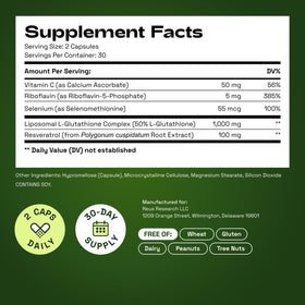 Cata-Kor Glutathione Liposomal 60 capsules en usage