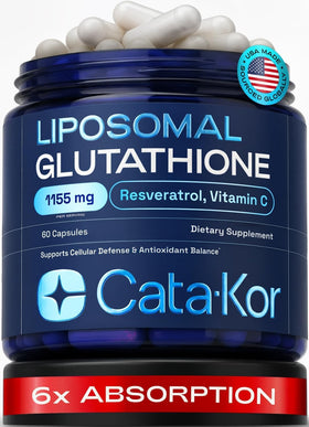 Cata-Kor Glutathione Liposomal 60 capsules vue de face