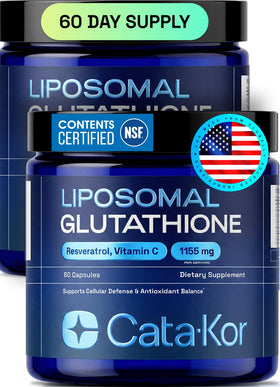 Cata-Kor Glutathione Liposomal 60 capsules, vue de face