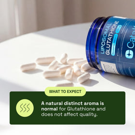 Cata-Kor Glutathione Liposomal, emballage et capsules