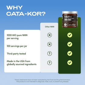 Cata-Kor NMN 1000 mg sur un fond neutre