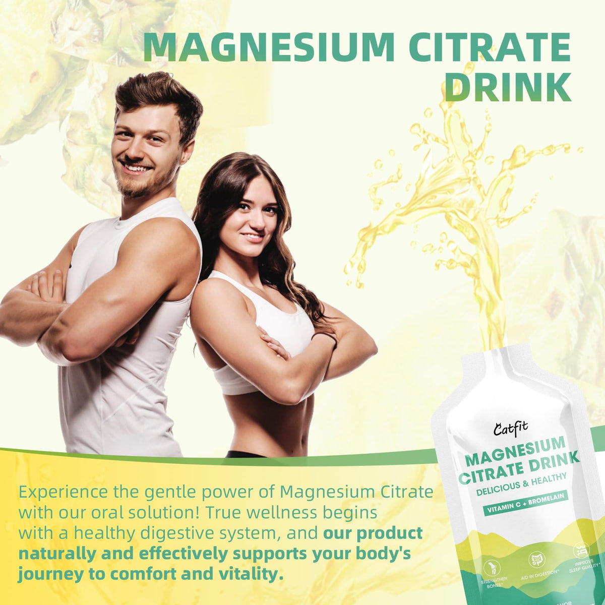 Catfit Magnésium Citrate 10 Fl Oz affichage du produit