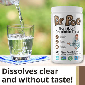CAVU NUTRITION Sunfiber Prébiotique - ingrédients sur l'emballage