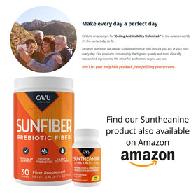 CAVU Sunfiber Fibre Prébiotique Soluble 290g étiquette