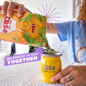 CBSé Yerba Mate Saveur Orange 508g en préparation de thé glacé