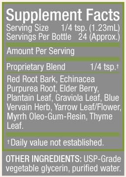 Cedar Bear Lymphatic Cleanse 30 ml étiquette et ingrédients