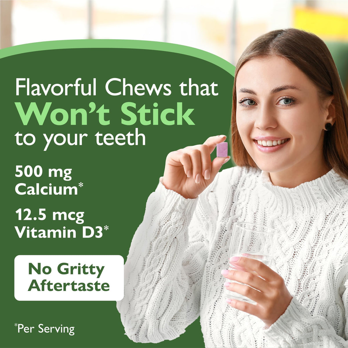 Celebrate Bariatric Calcium Chews 500 mg serving size