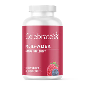 Celebrate Bariatric Supplements Multi ADEK Chewables 60 Tablettes, emballage avant