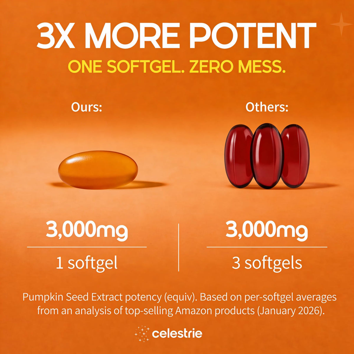 Celestrie boîte de 60 capsules d'huile de pépin de citrouille