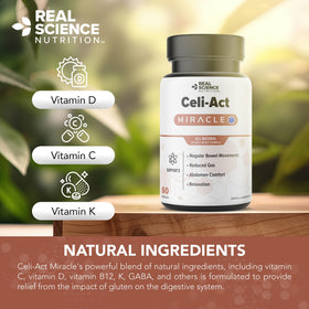 Celi-Act de Real Science Nutrition, capsules sur une cuillère