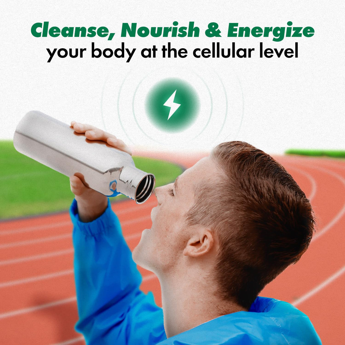 CELL POWER Oxygène Liquide 30ml vue arrière montrant les ingrédients