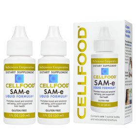Cellfood SAM-e Formule Liquide 1 fl oz vue avant avec étiquette