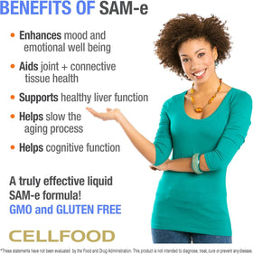 Cellfood SAM-e Formule Liquide 90 ml dans un environnement naturel