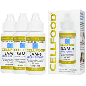 Cellfood SAM-e Formule Liquide 90 ml vue de face avec étiquette