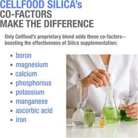 Cellfood Silice Essentielle en situation sur une table de salle à manger