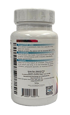 Cellgevity, capsules végétales de Max International, présentation sur fond blanc