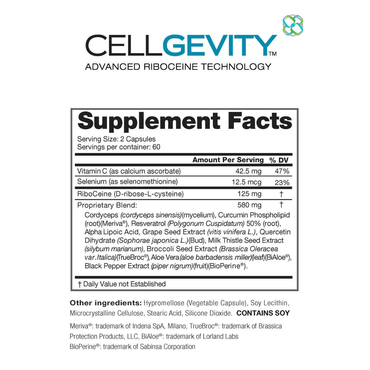 CELLGEVITY Cellgevity emballage avec capsules visibles