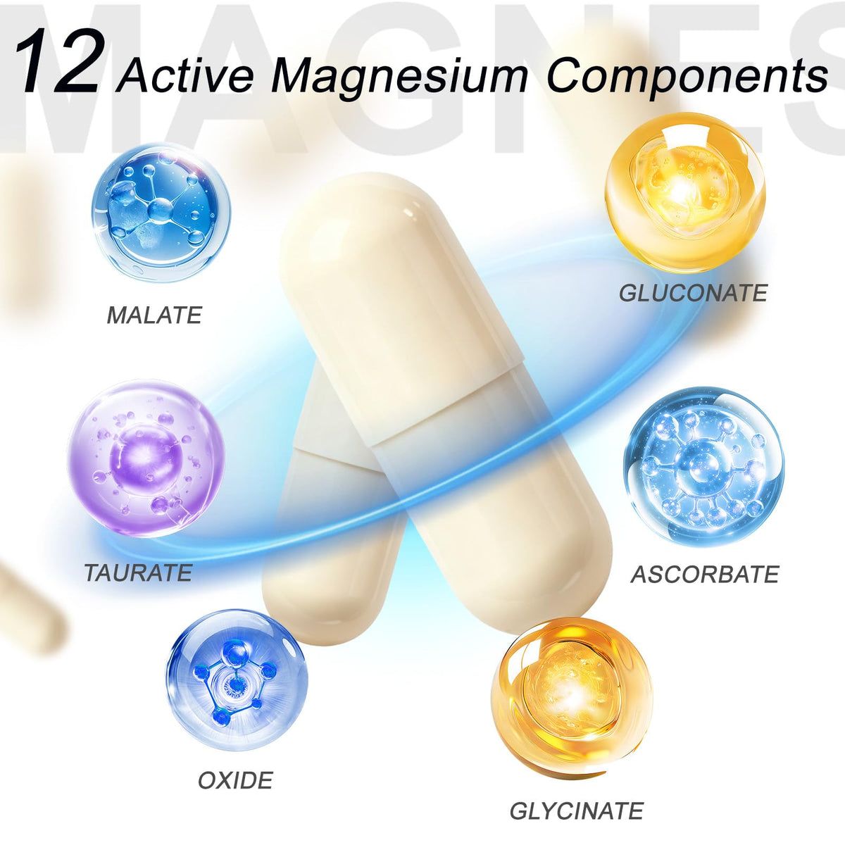 CellJuvMax Complément Alimentaire Magnésium 12-en-1 en boîte