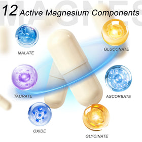 CellJuvMax Complément Alimentaire Magnésium 12-en-1 en boîte