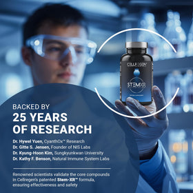 Cellregen StemXR 90 Capsules avec un verre d'eau