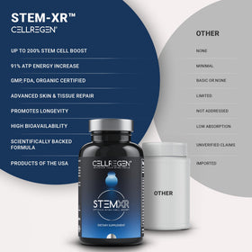 Cellregen StemXR 90 Capsules en lifestyle sur une table