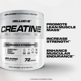 Cellucor Cor-Performance Créatine Monohydrate 72 portions poudre dans un verre