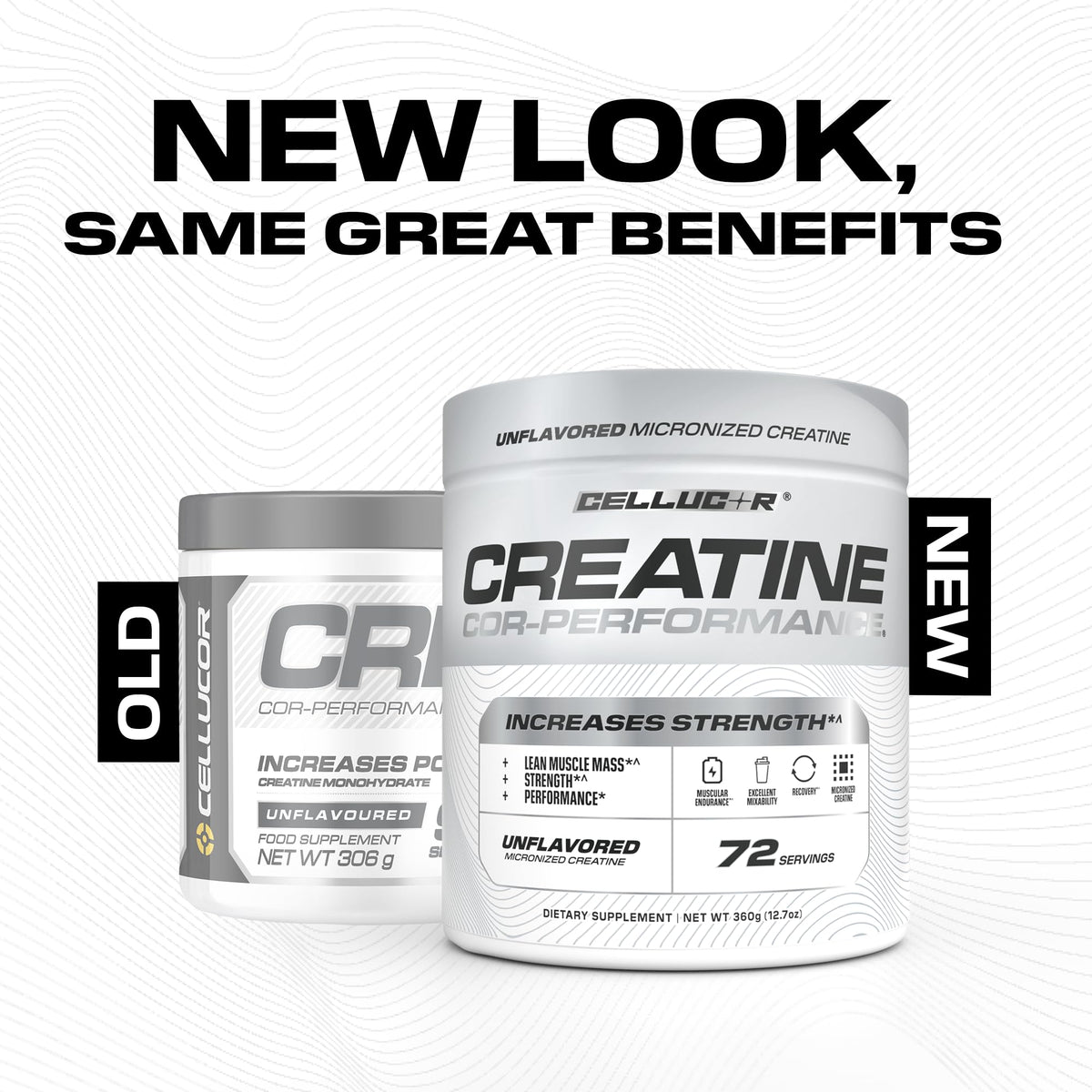 Cellucor Cor-Performance Créatine Monohydrate 72 portions vue latérale