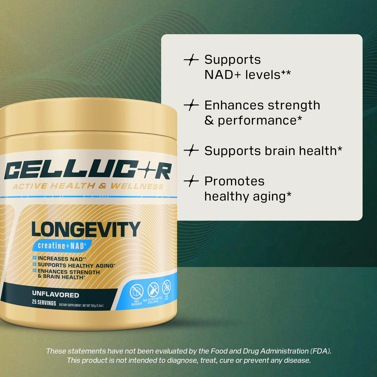 Cellucor Longevity créatine + NAD+ poudre en poudre