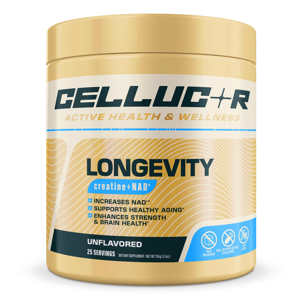 Cellucor Longevity créatine + NAD+ poudre vue de face