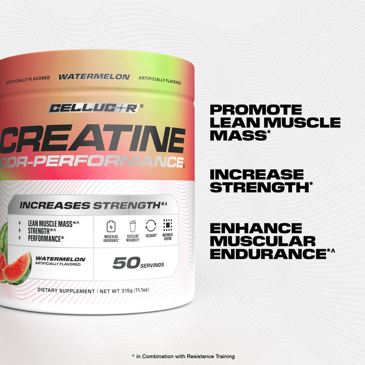 Cellucor Poudre de Créatine 5g 50 Portions avec cuillère doseuse