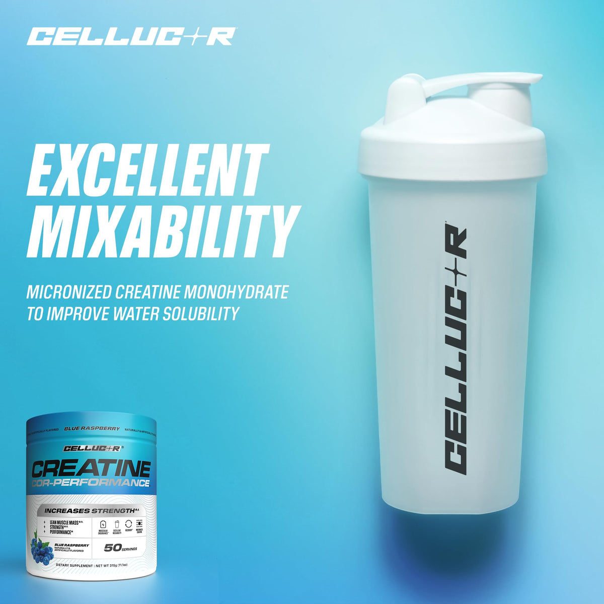 Cellucor Poudre de Créatine 5g en gros plan