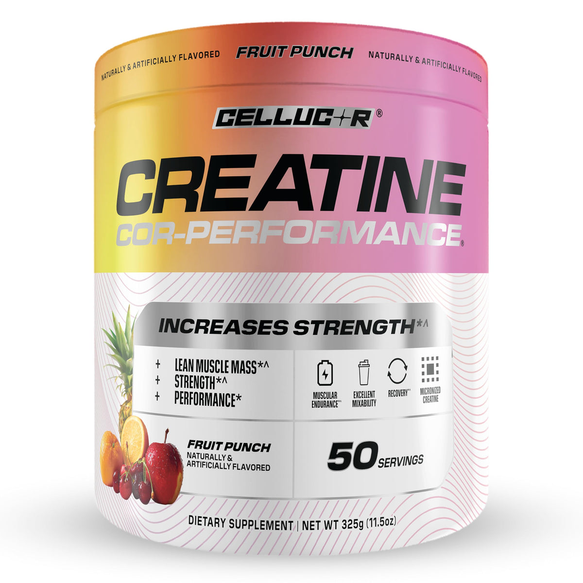 Cellucor Poudre de Créatine 5g, vue de face du pot