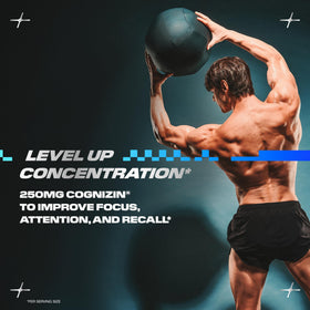 Cellucor Super Brain™ 30 Capsules avec un verre d'eau