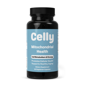 Celly Santé Mitochondriale 68g bouteille vue avant avec étiquette