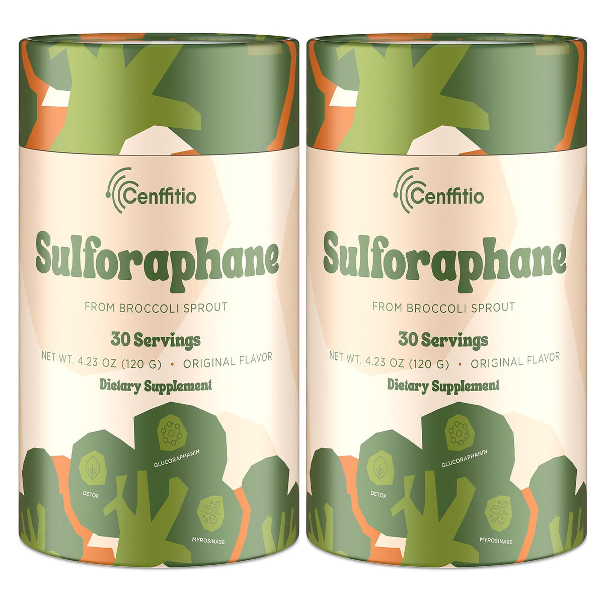 Cenffitio complément alimentaire sulforaphane 390g en poudre vue de face