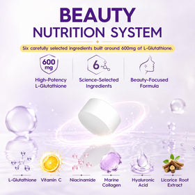 Cenffitio Glutathione 600mg flacon ouvert avec comprimés