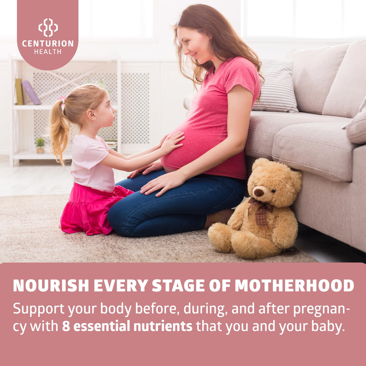 Centurion Health Bump Mini boîte de vitamines prénatales