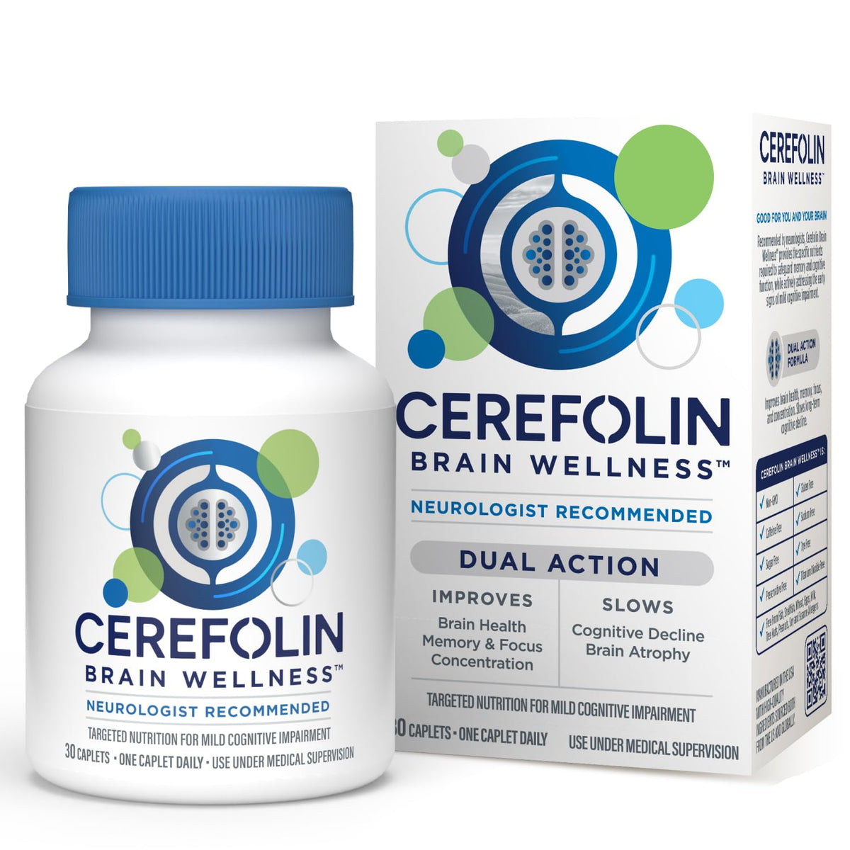 Cerefolin Bien-être Cérébral 30 comprimés, boîte vue de face