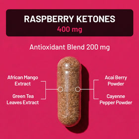 Cétones de framboise NatureWise avec acai et thé vert
