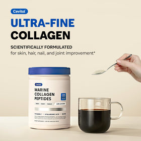Cevitol Collagène Marin Poudre Hydrolysée 558g avec cuillère