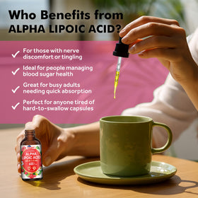 CFILIHTC Acide Alpha-Lipoïque 600mg gouttes, étiquette avec goût baies mélangées